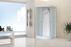 Душевая кабина Royal Bath RB90HK1-M 90x90 профиль белый/стекло матовое купить в интернет-магазине Sanbest