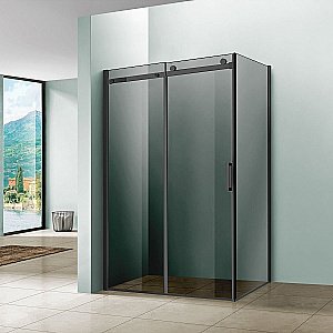 Душевой уголок Vincea COMO VSR-1C9012CGB 120x90 стекло тонированное/профиль черный купить в интернет-магазине Sanbest