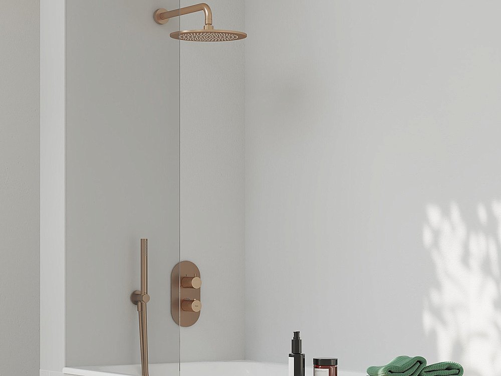 Верхний душ Ravak X07P711 розовое золото купить в интернет-магазине сантехники Sanbest