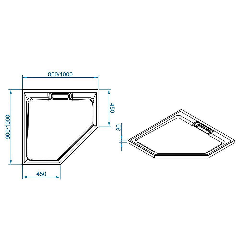Душевой поддон RGW STA-61W 16330599-01 90х90 белый купить в интернет-магазине Sanbest