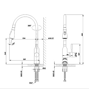 Смеситель для кухни Lemark Expert LM5082S Фиолетовый купить в интернет-магазине сантехники Sanbest