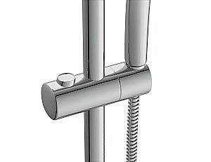 Смеситель для ванны Cersanit BRASKO с душевым гарнитуром VIBE 64513 купить в интернет-магазине сантехники Sanbest
