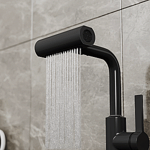 Смеситель для кухни Rush Tinos TI3732-17Black черный матовый купить в интернет-магазине сантехники Sanbest