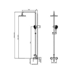 Душевая система Caprigo Atlantic 51-315 купить в интернет-магазине сантехники Sanbest