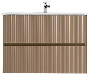 Тумба с раковиной Art&Max ELEGANT 100 капучино матовый для ванной в интернет-магазине Sanbest