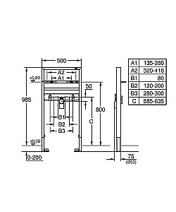 Инсталляция для раковины Grohe Rapid SL 38541000 купить в интернет-магазине сантехники Sanbest