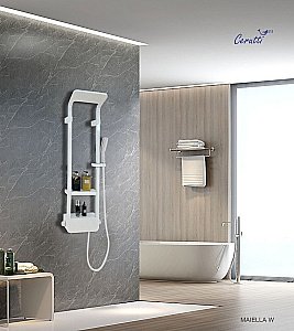 Душевая панель CeruttiSpa MAIELLA W CT8984 белая купить в интернет-магазине сантехники Sanbest