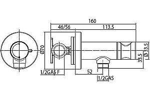 Гигиенический душ Bossini Paloma E37011B купить в интернет-магазине сантехники Sanbest