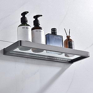 Полка стеклянная ABBER Westen AA1759NG никель купить в интернет-магазине сантехники Sanbest