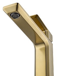 Смеситель для раковины высокий WONZON & WOGHAND DIAMOND, Брашированное золото (WW-88239011- BG ) купить в интернет-магазине сантехники Sanbest