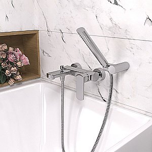 Смеситель для ванны PAINI Ovo 86CR1052SKM хром купить в интернет-магазине сантехники Sanbest