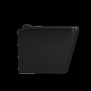 Унитаз подвесной D&K Berlin DT1436025 черный матовый, безободковый, с крышкой микролифт купить в интернет-магазине Sanbest
