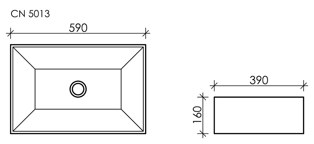 Раковина накладная Ceramica Nova Element CN5013 купить в интернет-магазине Sanbest