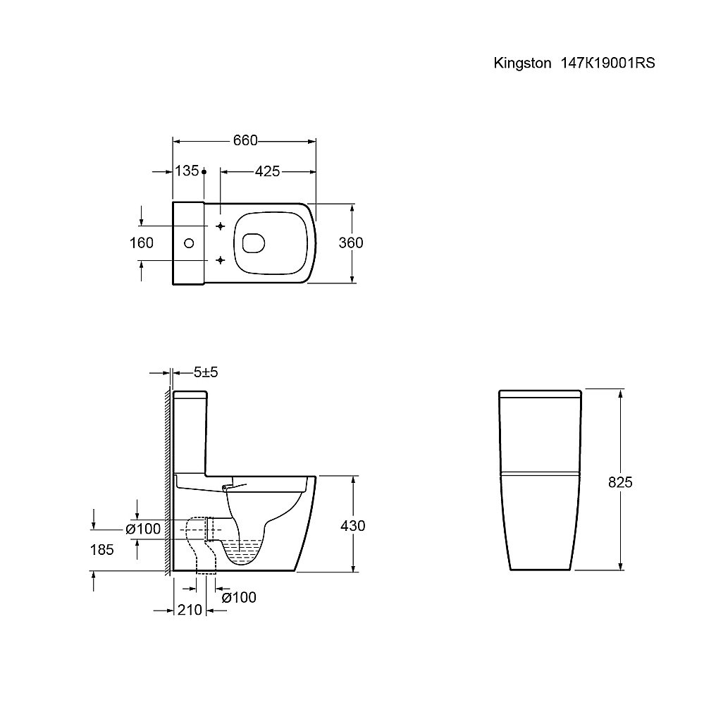Унитаз Ambassador Kingston 147K19001RS безободковый, с бачком, с крышкой микролифт, белый купить в интернет-магазине Sanbest