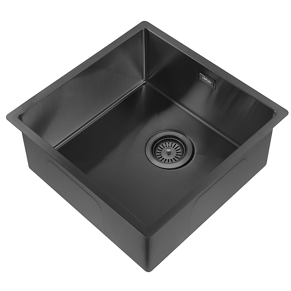 Кухонная мойка ABBER Wasser Kreis 44 AF2195MB черная матовая купить в интернет-магазине сантехники Sanbest