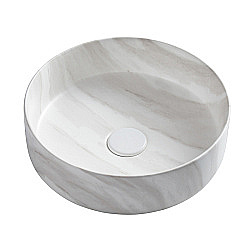 Раковина Azario 35 AZ-3134-M817 белый мрамор купить в интернет-магазине Sanbest