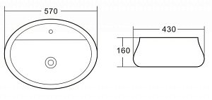 Раковина накладная Belbagno BB1399 купить в интернет-магазине Sanbest