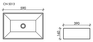 Раковина накладная Ceramica Nova Element CN5013 купить в интернет-магазине Sanbest