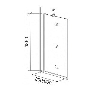 Душевой уголок Good door FANTASY DR+SP 90x90 прозрачный с рисунком купить в интернет-магазине Sanbest