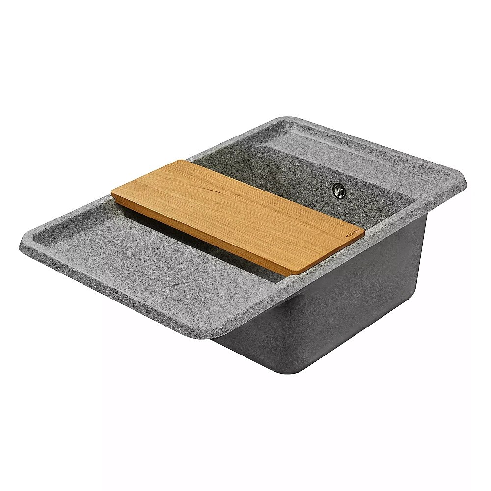 Мойка кухонная Акватон Беллис 78 серая купить в интернет-магазине сантехники Sanbest