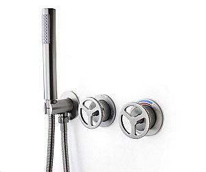 Душевая система Bronze de Luxe LIBERTY 5011GG-S графит купить в интернет-магазине сантехники Sanbest