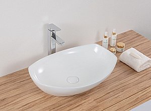 Раковина накладная Gid Creativo 56 N9137 51177 белая купить в интернет-магазине Sanbest