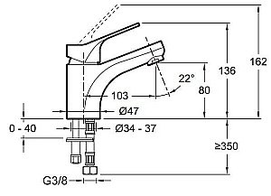 Cмеситель для раковины Jacob Delafon BRIVE E75762-CP купить в интернет-магазине сантехники Sanbest
