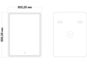 Зеркало Mixline Адриана 545093 60 в ванную от интернет-магазине сантехники Sanbest
