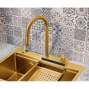 Смеситель для кухни Milacio Ultra MCU.556.GD золото купить в интернет-магазине сантехники Sanbest