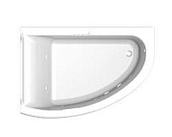 Ванна Astra-Form Анастасия 182х125 левая купить в интернет-магазине сантехники Sanbest