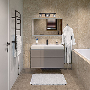 Полотенцесушитель электрический Allen Brau Priority 7.31002-GM графит брашированный купить в интернет-магазине сантехники Sanbest