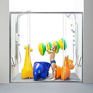 Душевой уголок Ravak Blix BLDP4 120х100 белый + транспарент купить в интернет-магазине Sanbest