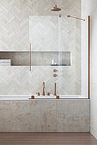 Шторка для ванны Radaway Furo Brushed Copper PND II 160 стекло прозрачное/профиль брашированная медь купить в интернет-магазине Sanbest