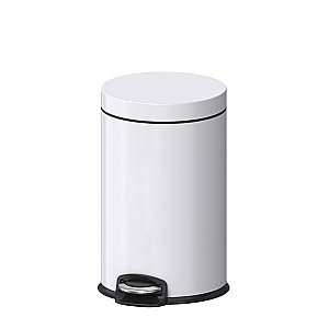 Ведро для мусора WeltWasser ERFIE WT 8L белый/хром купить в интернет-магазине сантехники Sanbest