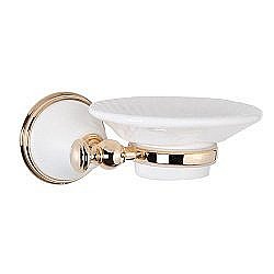 Мыльница Tiffany World Harmony TWHA106bi/oro золото/белый купить в интернет-магазине сантехники Sanbest