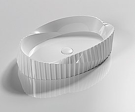 Раковина накладная CeramaLux N 60 78750 белая купить в интернет-магазине Sanbest