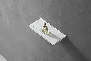 Полочка для ванной комнаты Abber STEIN AS1653 31 белая купить в интернет-магазине сантехники Sanbest