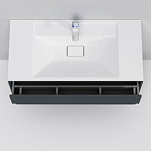 Тумба с раковиной AM.PM Inspire V2.0 100 графит для ванной в интернет-магазине Sanbest