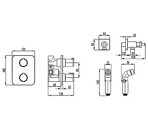 Гигиенический душ Lemark Yeti LM7820C купить в интернет-магазине сантехники Sanbest