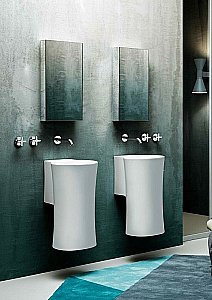 Раковина подвесная Azzurra Nativo 35 NAT200/0bi*0  белая купить в интернет-магазине Sanbest