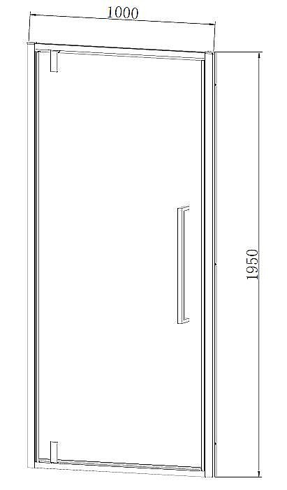 Душевая дверь Vincea Alpha VDP-3AL100MT 100 профиль хром/стекло текстурное купить в интернет-магазине Sanbest