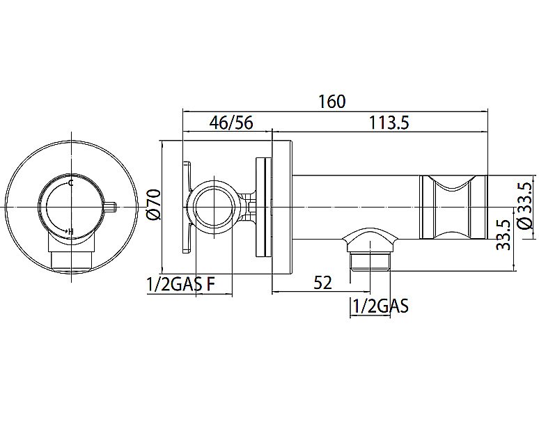Гигиенический душ Bossini Paloma Brass E37005B.030 хром купить в интернет-магазине сантехники Sanbest