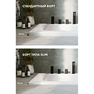 Ванна акриловая EXCELLENT Heaven Slim 170x75 RELAX хром купить в интернет-магазине Sanbest