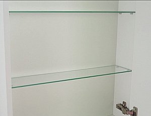 Зеркальный шкаф Orange Куб KU-55ZSW купить в интернет-магазине сантехники Sanbest