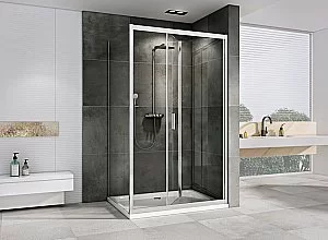 Душевой уголок ABBER Sonnenstrand AG07110-S90 стекло прозрачное/профиль хром купить в интернет-магазине Sanbest