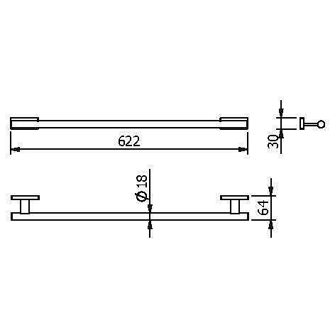 Полотенцедержатель Langberger Alster 10901A купить в интернет-магазине сантехники Sanbest