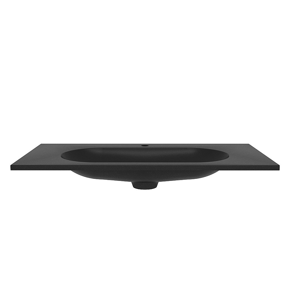 Раковина Vincea VCB-4H100A 100 антрацит купить в интернет-магазине Sanbest