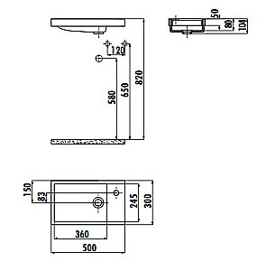 Раковина Creavit Elmas 50 TP026-0000 белая купить в интернет-магазине Sanbest