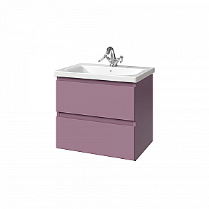 Тумба с раковиной Caprigo Forte 65 два ящика цвет на выбор/эмаль для ванной в интернет-магазине Sanbest