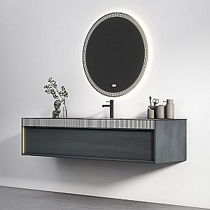 Тумба с раковиной Black&White Universe U950.1600 матовый античный серый для ванной в интернет-магазине Sanbest